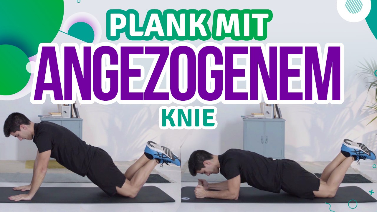 Plank mit angezogenem Knie - Du Bist Fit