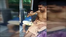 Esta niña lo tiene clarísimo: su padre va a comerse toda la comida del plato