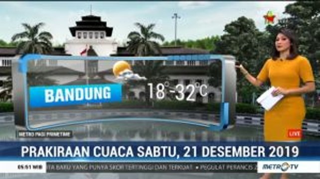 Prakiraan Cuaca, Sabtu 21 Desember 2019