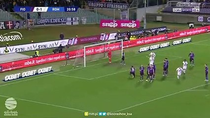 شاهد اهداف وملخص فوز روما القوي على فيورنتينا 4-1 في الدوري الايطالي لكرة القدم