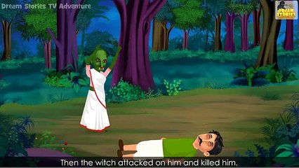 गंजी चुड़ैल | Bloody Bald Witch | English Subtitles | Horror Story | Kahani | Panchatantra Stories