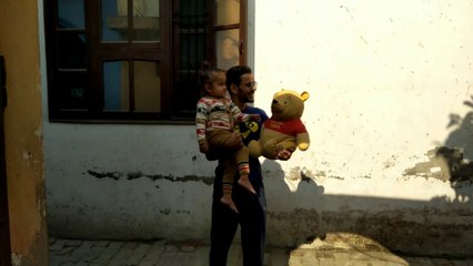 Cute Baby Playing with Winee the Pooh || Babloo Dablu Here || बब्लू - डब्लू भालू  ||