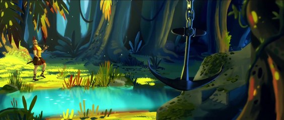 Azúl 🌊: Curta 3D Animado de uma Aventura em Ilha Tropical