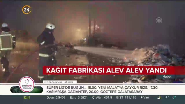 KAĞIT FABRİKASI ALEV ALEV YANDI