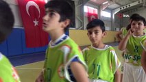 Kırıkkale'de çocuklar ilk kez basketbolla tanıştı