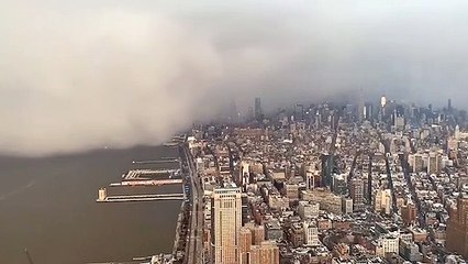 Kar fırtınası Manhattan'ı böyle teslim aldı!