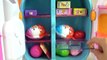Kinder Joy and Baby Doll refrigerator with Surprise eggs toys