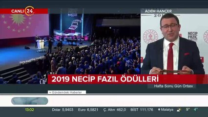 2019 NECİP FAZIL ÖDÜLLERİ