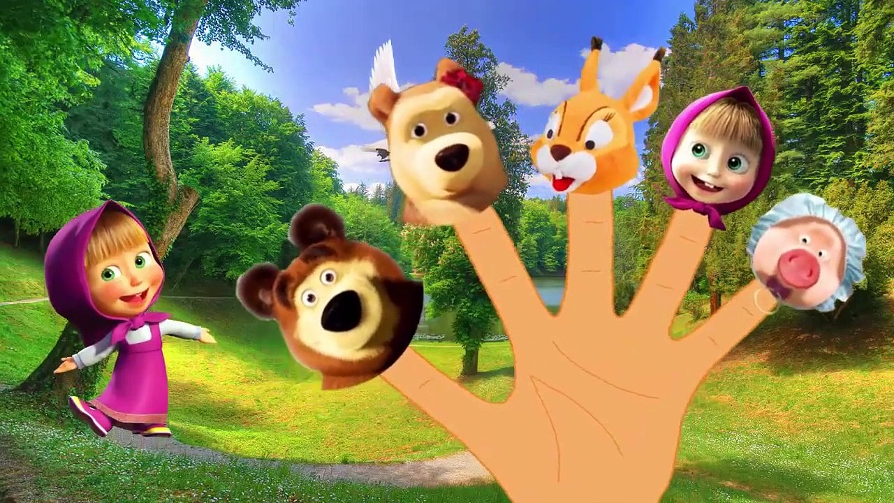 Маша и Медведь Новые серии семья пальчиков на русском языке ماشا والدب بالعربي و تعليم الألوان للاطفال بالعربي والانجليزي مع شخصيات كرتون ماشا والدب