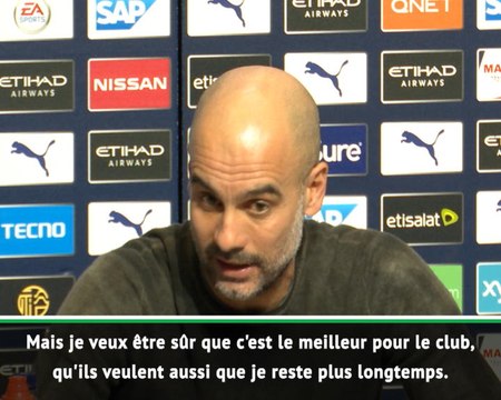 Man City - Guardiola : J'aimerais rester le plus longtemps possible