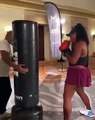 Boxing - Serena Williams training with Mike Tyson