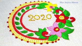 Hand Embroidery pattern slide show with Miss Anjiara Kona