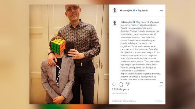 El hijo mayor de Risto Mejide cumple 10 años