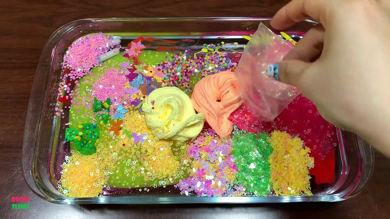 Festival of Colors !! Mixing Random Things Into Clear Slime !! Satisfying Slime Smoothie #826