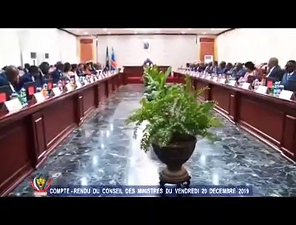 Compte rendu du conseil des Ministres du 20 décembre 2019