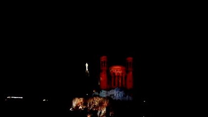 Les lumières de Lyon- Basilique de Fourvière