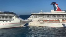 Colisionan dos cruceros en el puerto mexicano de Cozumel