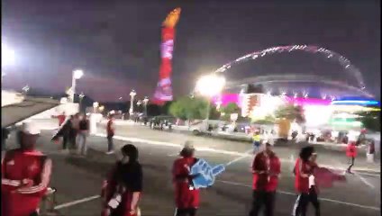 Capixabas estão no estádio no Catar para o jogo de Flamengo e Liverpool