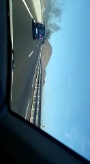 Coche ardiendo en TF-1