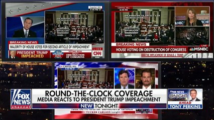 Analyzing media coverage of impeachment vote