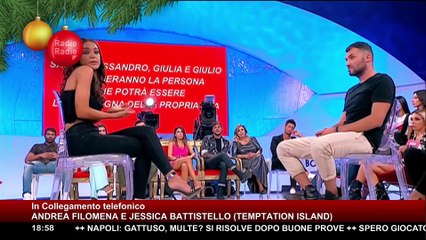 Non Succederà più - 21 Dicembre 2019 - Andrea Filomena e Jessica Battistello (Temptation Island)