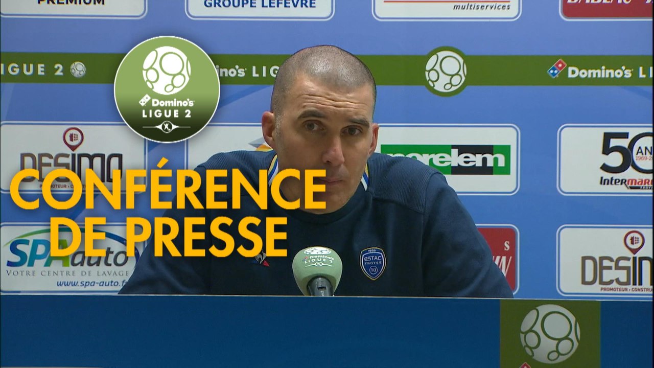 Conférence de presse ESTAC Troyes - AC Ajaccio (2-1) : Laurent BATLLES (ESTAC) - Olivier PANTALONI (ACA) - 2019/2020