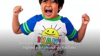 Eight-year-old Ryan Kaji becomes highest paid YouTuber of 2019
