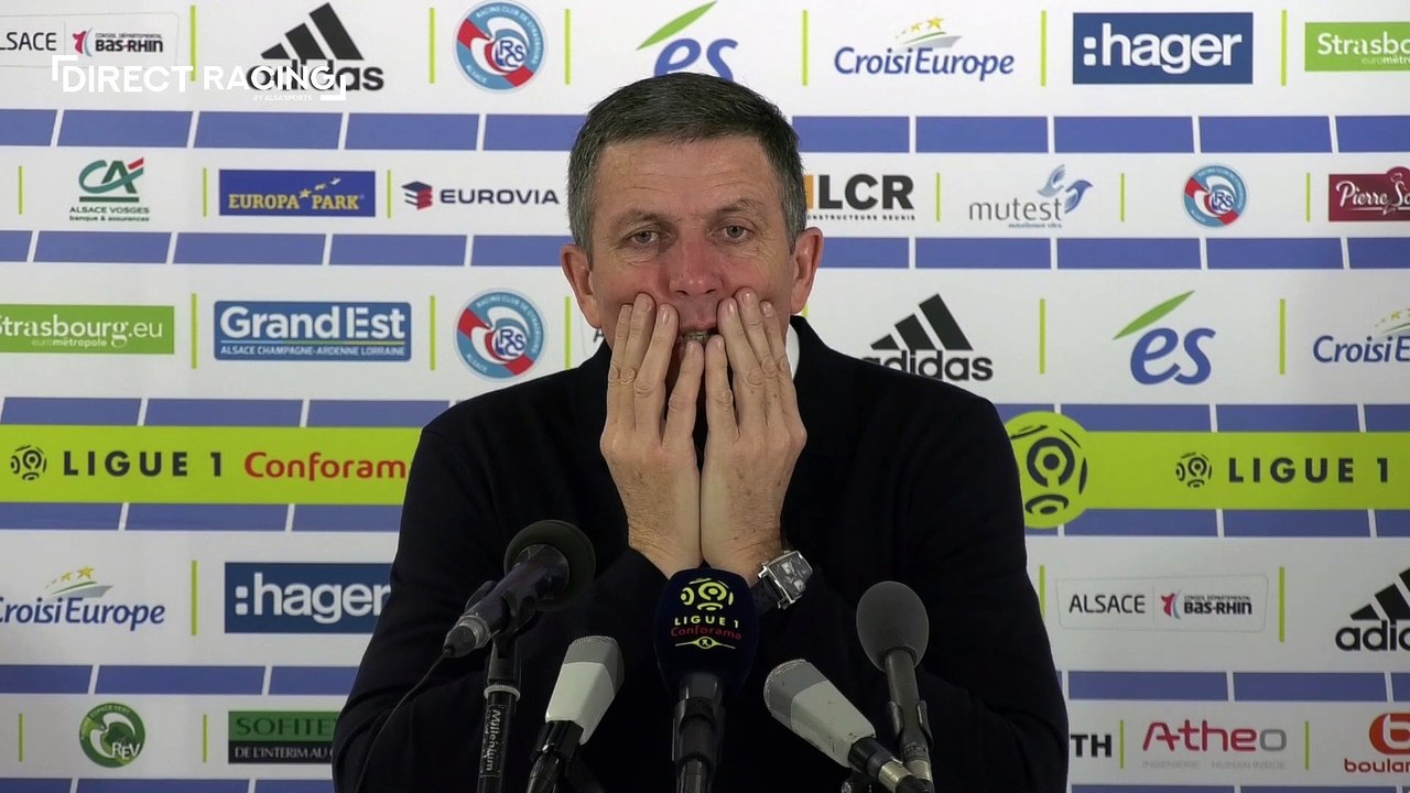 Thierry Laurey est déçu d'avoir pris le but car il estime avoir bien anticipé la façon dont allait jouer Saint-Étienne