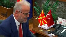 TBMM Başkanı Şentop, Kuzey Makedonya Meclis Başkanı Caferi ile görüştü - ÜSKÜP