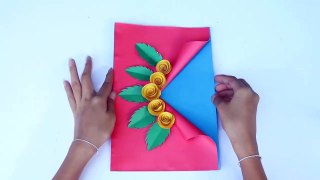 How to make greeting cards with paper at home | paper cards for birthday | paper card making video