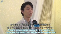 [ENG SUB] 191220 - YUZURU HANYU INTERVIEW AFTER SP - JNATS 2019
