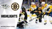 NHL Highlights | Predators @ Bruins 12/21/19