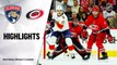 NHL Highlights | Panthers @ Hurricanes 12/21/19