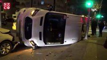 Başkent’te servis ile yolcu otobüsü çarpıştı: 5 yaralı