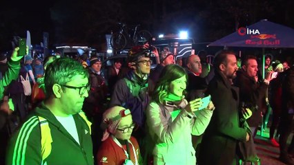 En uzun gecede zorlu doğa şartlarıyla yarışan sporcular havadan görüntülendi