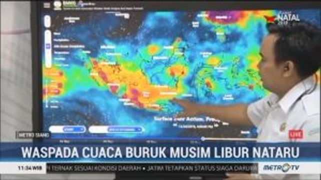 Waspada Cuaca Buruk Musim Libur Natal dan Tahun Baru
