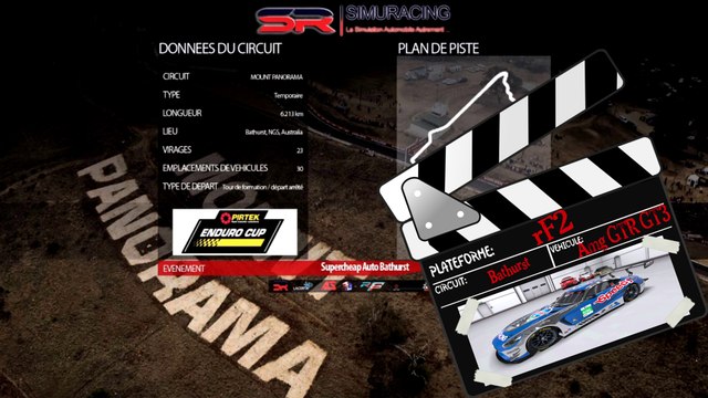 Tour de piste à Bathurst en Mercedes AMG GTR GT3 sur rFactor 2