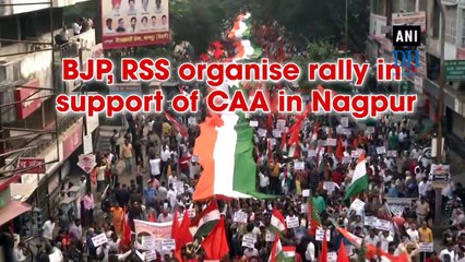 BJP, RSS organise rally in support of CAA in Nagpur