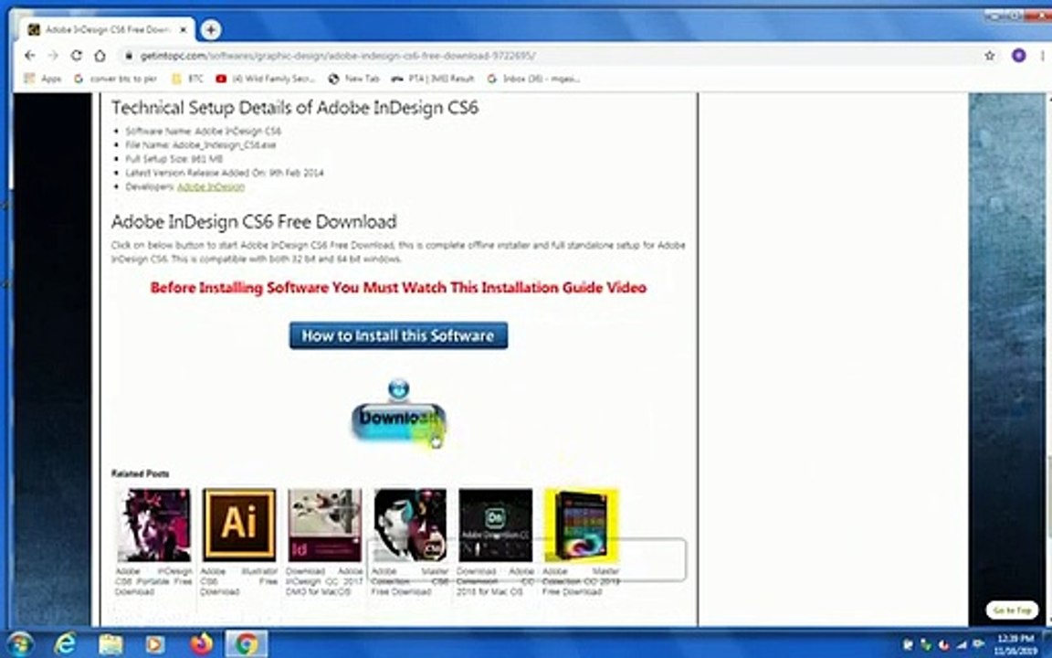 how to download and install adobe indesign
