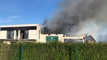 Incendie dans les locaux de l’entreprise de bâtiment Louis Cité