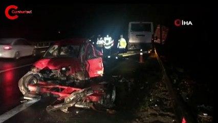 Aracını kontrol etmek için TEM’de durdu, feci şekilde can verdi