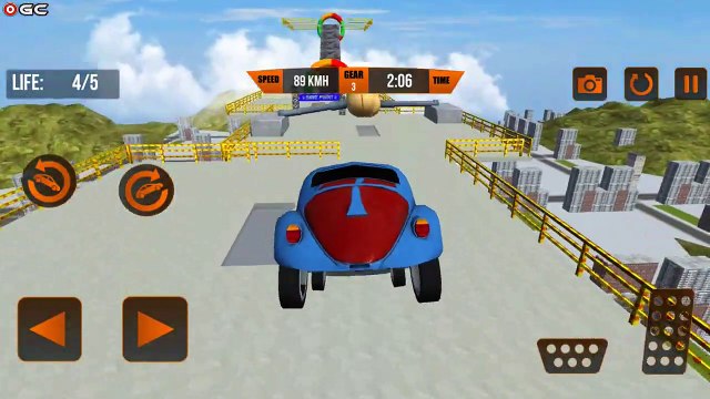 Vertical Mega Ramp Impossible Car Stunts LV1 4 Extreme Car Stunt Car Driver Android GamePlay
