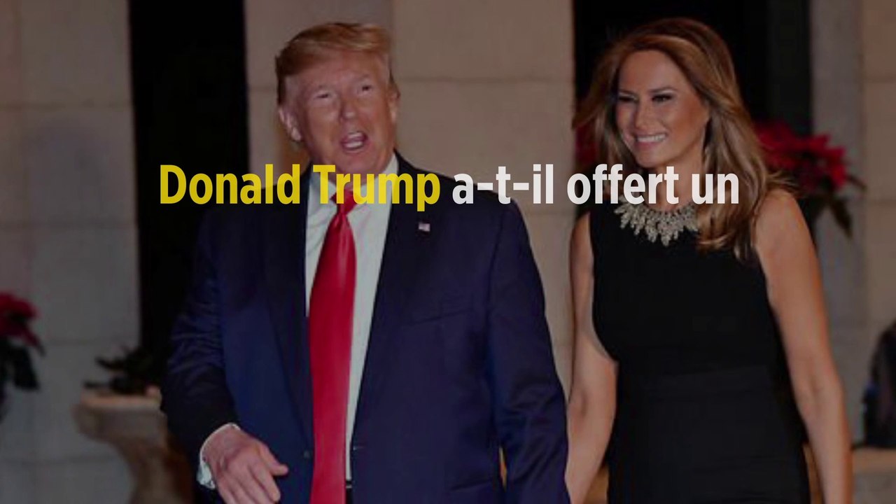 Donald Trump a-t-il offert un cadeau de Noël à sa femme Melania ?