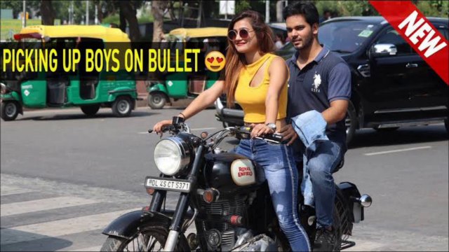 Picking Up Boys On Bullet ||Rits Dhawan PICKING UP BOYS ON BULLET |RITS DHAWAN Picking up boys on bullet prank in India 2019,prank ,prank in 2019 ,best girl prank,best prank in public