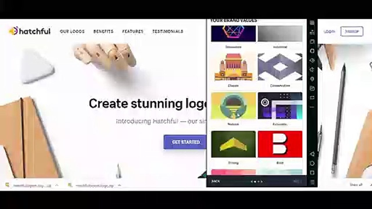 free logo maker Hatchfull