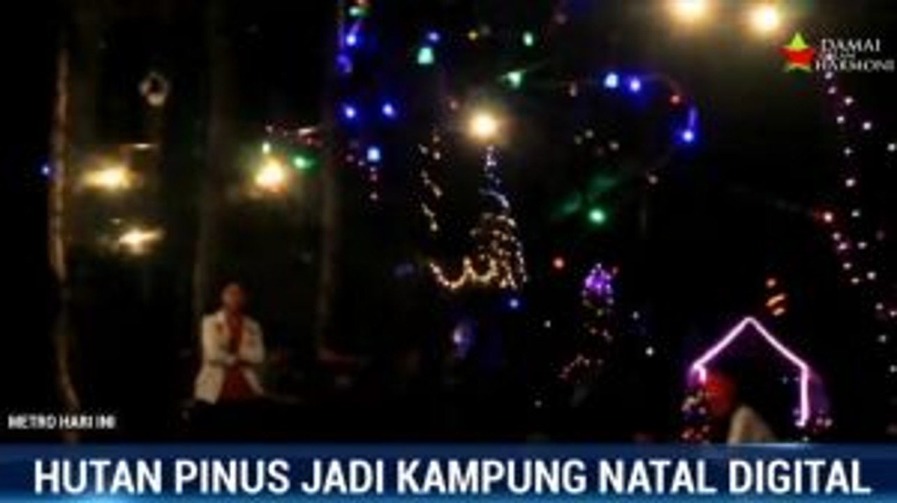 Hutan Pinus di Mamasa Disulap Jadi Kampung Natal Digital
