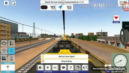 INDIAN TRAIN Simulator | new update | DECOUPLE with WAP 4 and ICF blue | vaniyambadi to Bangalore