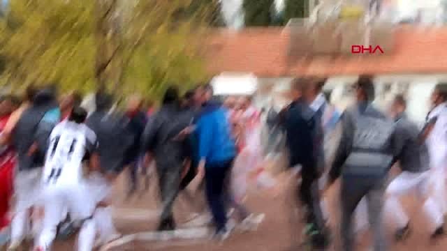 Spor alaşehir'deki amatör maçta kavga