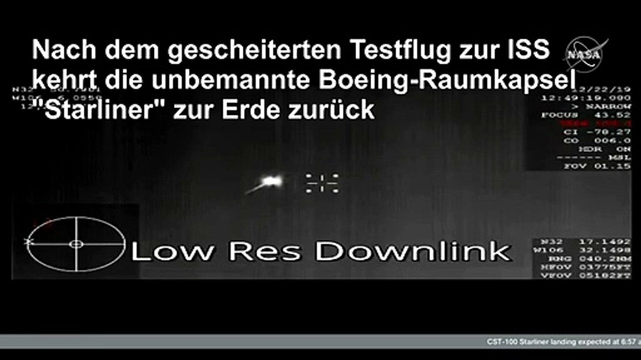 Nach gescheitertem Test: Boeing-Raumkapsel 'Starliner' erfolgreich gelandet