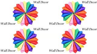 Paper craft ideas for wall decoration step by step | diy crafts with paper for room decoration